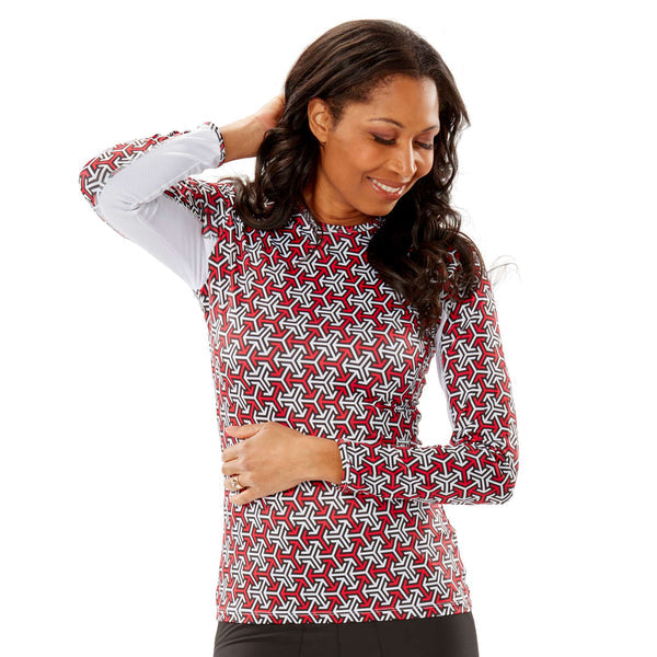 Nancy Lopez Golf: Women's Long Sleeve Tee - Aspiration Prints