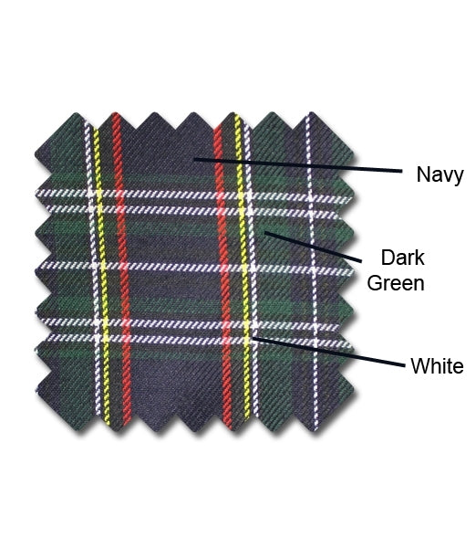 navy, green, white plaid golf knickers