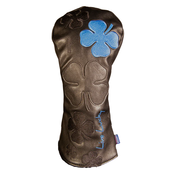 Black Clover Live Lucky Driver Headcover - Live Lucky Black and Blue