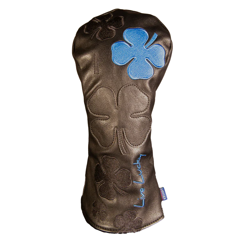 Black Clover Live Lucky Driver Headcover - Live Lucky Black and Blue