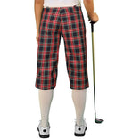 Golf Knickers: Ladies 'Par 5' Plaid Golf Knickers & Cap - Navy Stewart Clothing