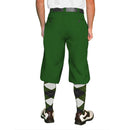 Golf Knickers: Mens 'Par 4' Cotton/Ramie Golf Knickers - Dark Green Clothing