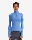 BloqUV: Women's UPF 50 Mock Zip Top (3001) - Indigo Clothing