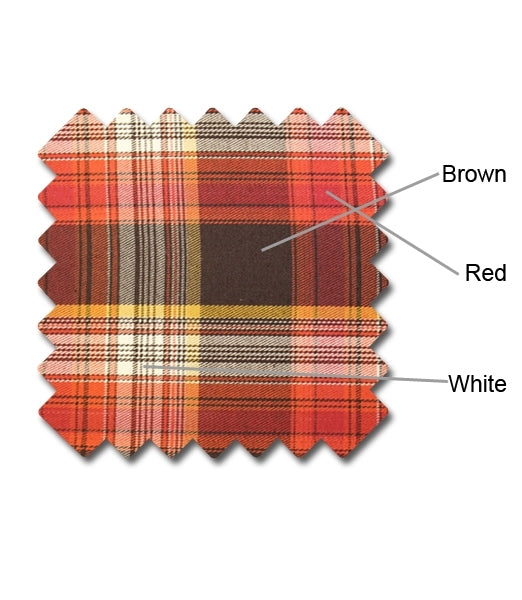 brown, red, white plaid golf knickers