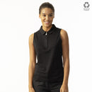 Daily Sports: Women's Peoria Sleeveless Polo - Black Clothing