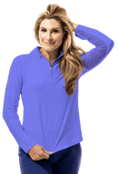 SanSoleil: Ladies UPF 50 SolTek Lux Long Sleeve Mock - 900622 Clothing
