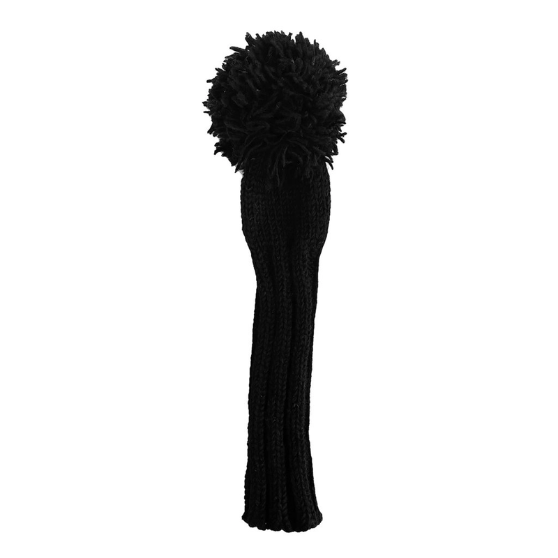 Sunfish: Hand-Knit Wool Headcovers - Murdered Out Black on Black