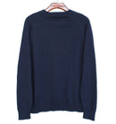 Golf Knickers: Men's Long Sleeve Solid Sweater - Navy Clothing