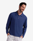 Navy long sleeve polo