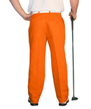 Golf Knickers: Mens 'Par 4' Cotton/Ramie Golf Trousers - Orange Clothing