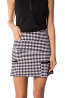 Golftini: Women's Side Pleat Performance Skort - Houndstooth Skorts