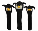 Sunfish: Hand-Knit Wool Animal Headcover Set (Driver, Fairway, & Hybrid) Golf Club Headcovers