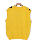 Golf Knickers: Men's Argyle Sweater Vest & Socks Signature Series - Yellow / Black Clothing