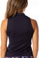 Golftini: Women's Lisa Sleeveless Sport Polo - Navy Clothing