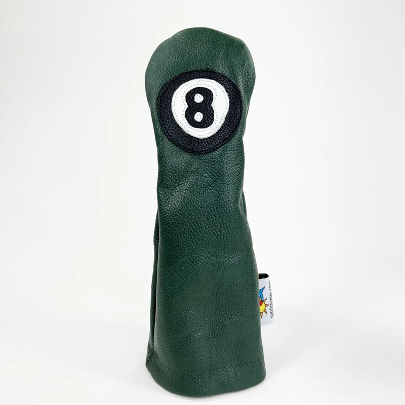 Sunfish: 8 Ball Leather (DR, FW, HB or Set) Headcover