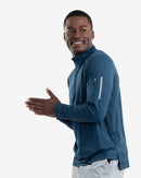 Light Turquoise zip mock