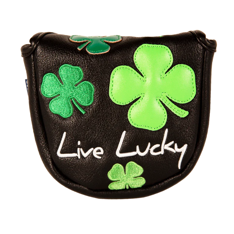 Black Clover Live Lucky Mallet Putter Cover - Live Lucky Green