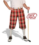 Golf Knickers: Mens 'Par 5' Limited Microfiber Golf Knickers Bow Tie & Cap - Tuscaloosa Clothing