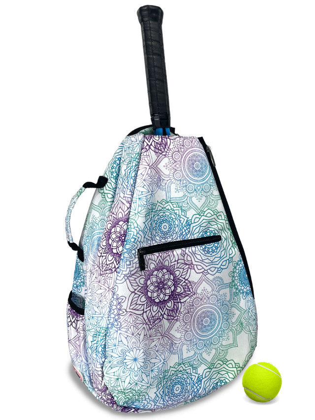 Taboo Fashions: Ladies Premium Tennis Backpack - Mandala Dreams