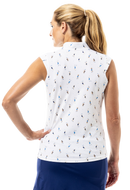 SanSoleil: Ladies Grand Slam UPF 50 SolCool Sleeveless Mock - 900471P (Size Large) SALE Clothing