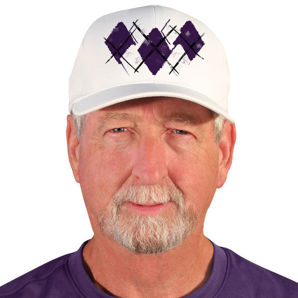 Purple/White Cap