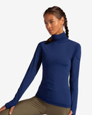 BloqUV: Women's UPF 50 Turtleneck (2013) - Navy Clothing