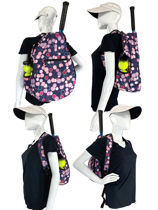 Taboo Fashions: Ladies Premium Tennis Backpack - Poppin Bottles