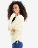 BloqUV: Women's UPF 50 Drawstring Crew (2006) - Soft Gray Clothing