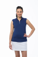 SanSoleil: Ladies UPF 50 Sunglow Sleeveless Mock - 900439 Clothing