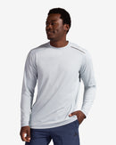 BloqUV: Men's UPF 50 Long Sleeve Jet Tee (12002) - Soft Gray Clothing