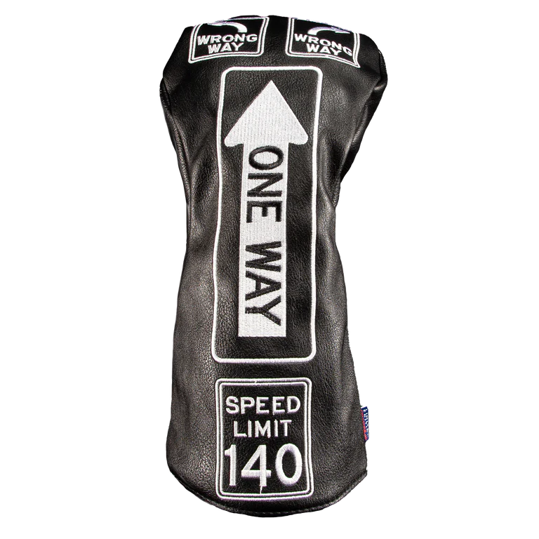 CMC Design: Driver Headcover - One Way Black and White