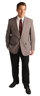 ReadyGOLF: Men's Trophy Club Blazer Jacket - Gray Clothing