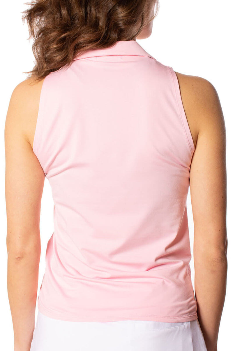 Golftini: Women's Lisa Sleeveless Sport Polo - Light Pink