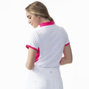 Daily Sports Women's Billie Short Sleeve Dahlia Pink Polo Shirt (Size Small) SALE