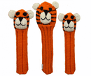 Sunfish: Hand-Knit Wool Animal Headcover Set (Driver, Fairway, & Hybrid) Golf Club Headcovers