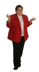 ReadyGOLF: Ladies Trophy Club Blazer Jacket - Red Clothing