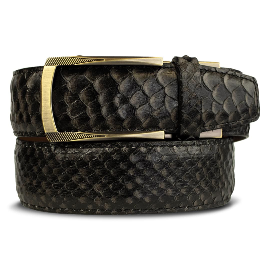 Men's Serpent Black/Taupe Rowland Thomas Belt by Nexbelt