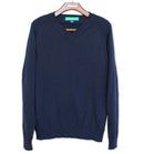 Golf Knickers: Men's Long Sleeve Solid Sweater - Navy Clothing