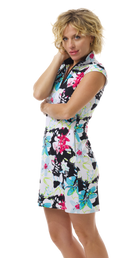 SanSoleil: Ladies UPF 50 SolStyle Cool ICE Sleeveless Zip Mock Dress - 900722I Clothing