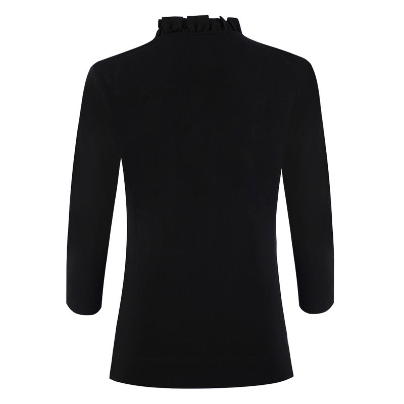 Daily Sports: Women's Patrice 3/4 Sleeve Polo - Black