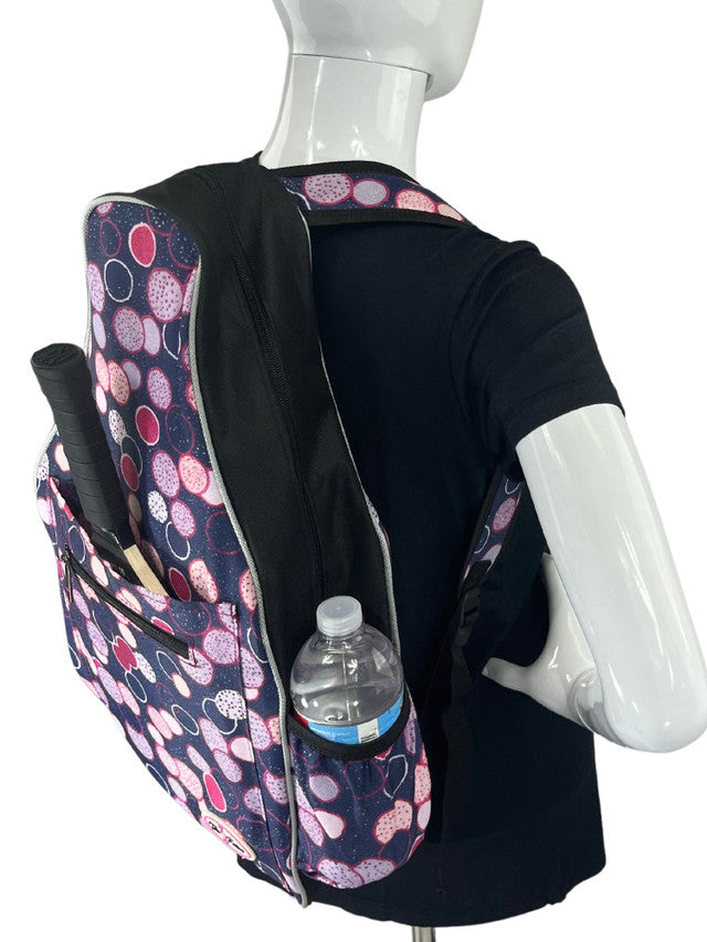 Taboo Fashions: Ladies Premium Pickleball Backpack - Poppin Bottles