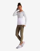 BloqUV: Women's UPF 50 Crop Top (4001) - Soft Gray Clothing