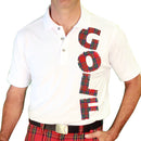 Golf Knickers: Men's Stewart Plaid Golf Shirt Clothing