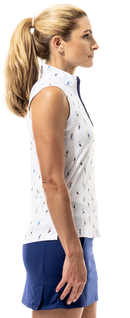 SanSoleil: Ladies Grand Slam UPF 50 SolCool Sleeveless Mock - 900471P (Size Large) SALE Clothing