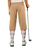 Golf Knickers: Ladies 'Par 3' Microfiber Golf Knickers - Khaki Clothing