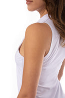 Golftini: Women's Lisa Sleeveless Sport Polo - White Clothing