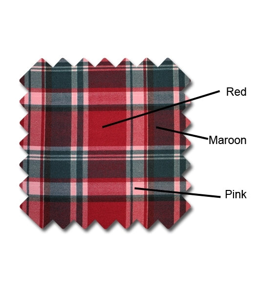 red, maroon, pink plaid golf knickers
