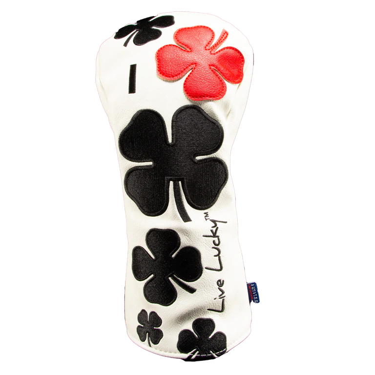 CMC Design: Driver Headcover - Live Lucky White and Red