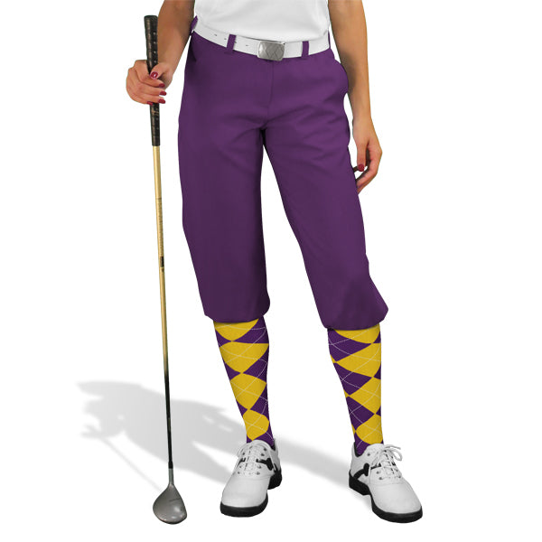 purple golf knickers