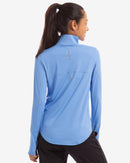 BloqUV: Women's UPF 50 Relaxed Mock Zip Top (3002) - Indigo Clothing